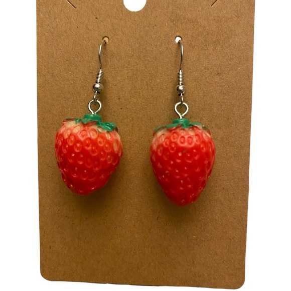Handmade Jewelry - Strawberry Dangle Earrings